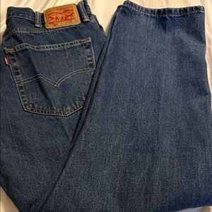 Levi's Men's Dark Blue Bootcut Jeans 505 38x32